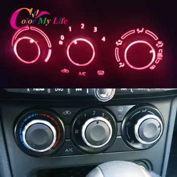 Renk benim hayat araba klima topuzu AC topuzu ısı kontrol anahtarı düğmesi kolları Fit Nissan Qashqai 2012 için aksesuarları