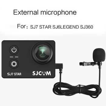 TUYU Profesyonel Mini USB Harici Mikrofon ile Yaka Klip SJCAM SJ6 LEGEND SJ7 Yıldız SJ360 Spor Kamera Aksesuarları