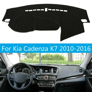 Araba Dashboard Kapak Kia Cadenza İçin K7 2010 2011 2012 2013 2014 2015 2016 Dash Mat Pad Halı Dashmat Güneş Gölge Pad Araba Styling