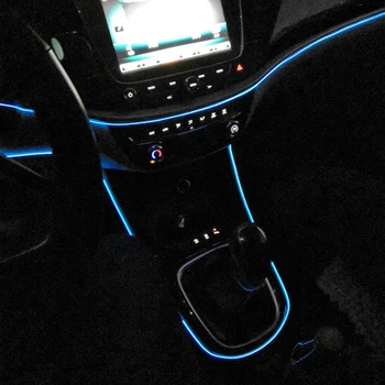 Esnek Neon Araba İç Atmosfer LED Şerit İşıklar Hummer H1 H2 SUV SUT H3 T Alfa Aksesuarları Tak Ve Çalıştır 300cm 500cm