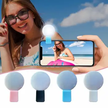 Klip Dolgu Video ışığı USB şarj edilebilir Selfie dolgu ışığı Taşınabilir Mini halka ışık Video Konferans İçin Canlı Akış Selfies