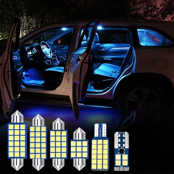 6 adet 12v LED Ampuller Araba Mazda 6 Atenza İçin GH 2007 2008 2009 2010 2011 2012 Dome Okuma Lambaları havasız ortam kabini Gövde ışıkları Aksesuarları