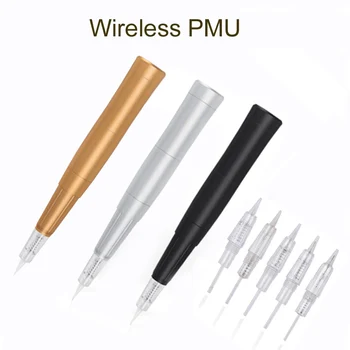 3 Renk Pro Kablosuz Dövme Kaş Makinesi Kalıcı Makyaj Güzellik Kalem