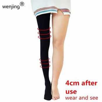 2020 güncellenmiş Kadın 20 mmHg Rehabilitasyon Terapi Şekillendirici Sıkıştırma tayt kadın ince bacak gerçek topuk Külotlu Çorap