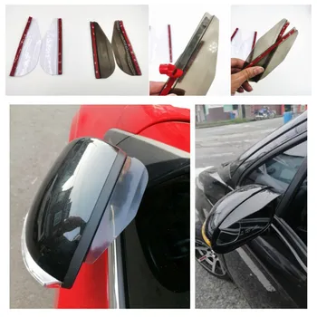 2 adet / grup Araba dikiz Aynası sticker yağmur kaş Peugeot için 206 207 208 301 307 308 407 408 508 607 2008 3008 4008 5008 RCZ