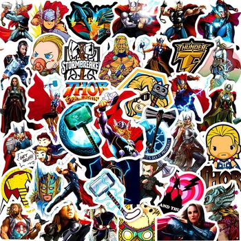 10/30/50 adet Disney Marvel Film Thor: Aşk ve Gök Gürültüsü Çıkartmalar Kaykay Dizüstü Bagaj Motosiklet Araba Sticker Çocuk Klasik Oyuncak