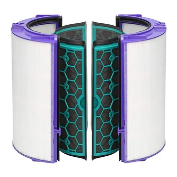 Karbon filtre Dyson TP04 / HP04 / DP04 / TP05 / HP05 Saf Serin Hepa Temizleyici Mühürlü İki Aşamalı 360 Derece filtreleme sistemi