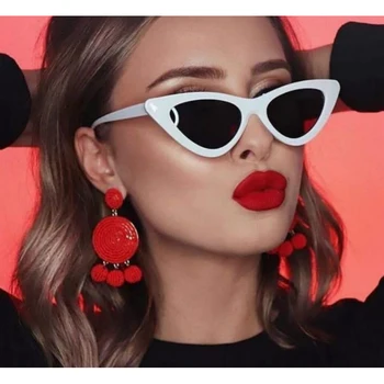 Moda Kedi Göz Güneş Kadınlar Vintage Marka Tasarımcısı Retro Kadın güneş gözlüğü Kadın Shades Gözlük cateye Oculos de sol UV400