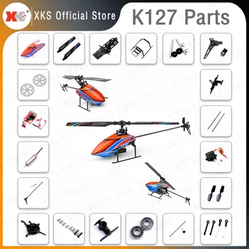 Wltoys XKS K127 V911S RC Helikopter Aksesuarları Servo Alıcı Kurulu Bıçak Kuyruk Motor Kafa Gölgelik Rotor Ekseni K127 V911S Parçası