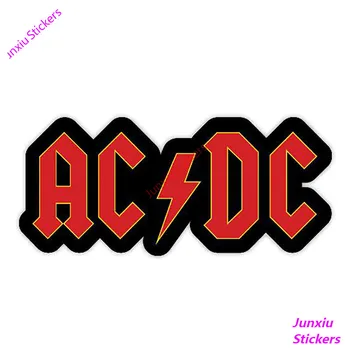 AC DC Müzik Vinil Çıkartması Komik Araba Sticker Araba Kamyon Pencere Tampon Dizüstü Çıkartmaları Dekorasyon Araba Aksesuarları KK 13 * 6cm