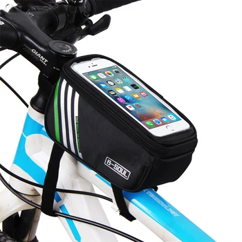 ThinkRider bisiklet iskeleti Ön Üst Tüp Çanta Bisiklet Çantası Bisiklet Dokunmatik telefon ekran kılıfı için Cep Telefonu MTB Dağ Yol Bisikleti Çantası