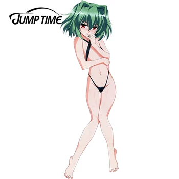 JumpTime 13cm x 4.2 cm Araba Çıkartmaları Omamori Himari Anime Vinil Wrap Seksi Güzellik Shizuku Render Araba Tampon çıkartma Yarış