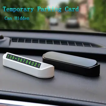 Aydınlık araba geçici telefon numarası otopark numarası kartı park araba telefon numarası aksesuarları araba şekli 13x2. 5cm