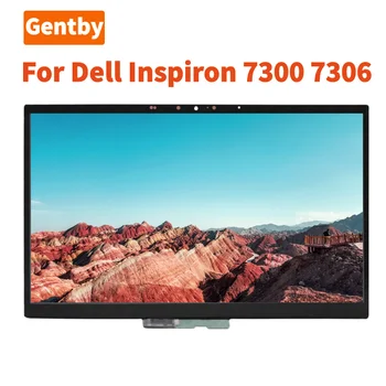 Yeni 13.3 inç Dell Inspiron 7300 7306 İçin 2-in-1 P124G FHD ve 4K dokunmatik LCD ekranlı sayısallaştırıcı grup IPS Ekran Değiştirme