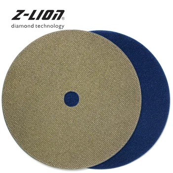 Z-LEAP 7 İnç Elektrolize Esnek elmas taşlama diski Honlama Pedi Taş Cam Seramik parlatma tekerleği Aşındırıcı Aracı