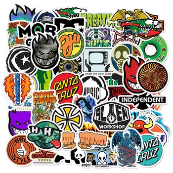 10/50 ADET Marka logo çıkartması Graffiti Çıkartmalar kendi başına yap çıkartma Seyahat Çantası Dizüstü Kaykay Gitar Buzdolabı Telefon Çıkartması Bagaj