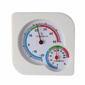 1 ADET Kapalı Açık Pratik Termometre Higrometre Ölçer Ev Mini Pointer Sıcaklık Nem Ölçüm Cihazı
