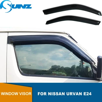 Araba Pencere Siperliği Nissan Urvan İçin E24 1986 -2001 2 adet Siyah Pencere Yağmur Muhafızları Weathershields Güneş Yağmur Saptırıcı Araba Aksesuarları