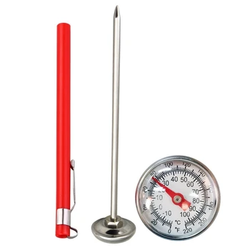Mekanik et süt termometre mutfak paslanmaz çelik prob gıda termometre