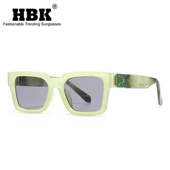 HBK Retro Kare Güneş Gözlüğü Adam Marka Tasarımcı Gözlük Kadın Şeker Renk Moda Shades Trend Çerçeve Erkekler güneş gözlüğü UV400