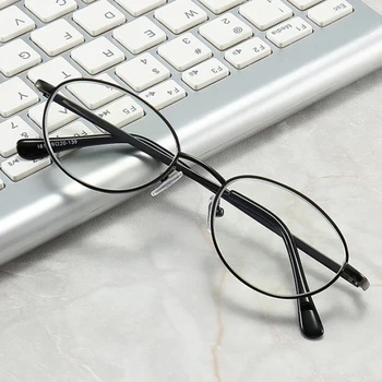 Yeni Metal Anti-mavi alaşım okuma gözlüğü kadın yuvarlak Anti-yorgunluk presbiyopik gözlük mavi ışık bilgisayar sınıf gözlük