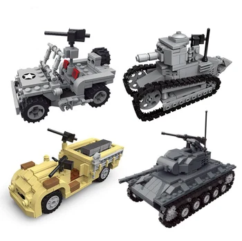3 Stilleri WW2 Askeri Kaplan Tankı Yapı Taşları Uyumlu Ordu Asker Silah Tuğla Eğitici erkek çocuk oyuncakları B20