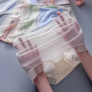 2 ADET Zhılans® 2023 Seksi Dikişsiz Fransa Tasarım Kadın Külot Giysi Buz İpek Ultra İnce İç Çamaşırı Kadın İç Çamaşırı Tanga