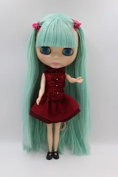 Ücretsiz Kargo büyük indirim RBL-286DIY Çıplak Blyth doll doğum günü hediyesi kız için 4 renk büyük gözler bebek güzel Saç sevimli oyuncak