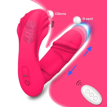 Kablosuz Plug-İn Yapay Penis Vibratör Kadın Fitness Cihazı G Noktası Klitoris Vajinal Çift Titreşim Stimülatörü Seks Oyuncak Ürünleri