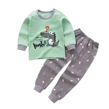 Pijama Setleri Unisex 6M-5Y çocuk Takım Elbise Erkek Çocuk Giysileri Çocuklar Bebek pijama Setleri Pijama Çocuk Giysileri Kız