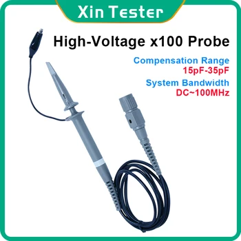 Xın Test Cihazı yüksek gerilim Osiloskop Probu 100 MHz X1 X100 Osciloscopio Test Probları aksesuarları T3100