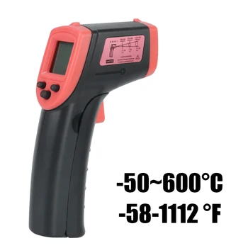 Termal kamera-50 ~ 600℃ Lazer IR ısı tabancası lcd ekran Temassız Dijital Kızılötesi Termometre Ölçer