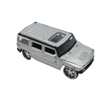 1: 72 Diecast 6cm Hummer H2 Off-Road Araç Aolly Koleksiyonu Süsler Tekerlekler Döndü Model Araba Çocuklar için Hediyeler