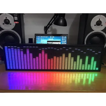 2022 yeni P5 P2. 5 profesyonel tam renkli RGB ses kontrolü uzaktan kumanda müzik spektrum ekran KTV ritim ışık 160 modu