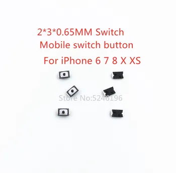 10-100 adet 2*3*0.65 MM 2x3x0. 65MM iPhone 6 6S 7 8 Artı X XS Dokunsal basmalı düğme anahtarı İnceliğini 2 Pin Mikro Anahtarı SMD Cep Telefonu için