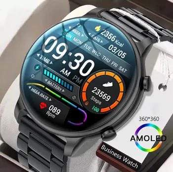 ASUS Zenfone 9 için ROG Telefon 6 Pro 5s akıllı saat Erkekler Dokunmatik Ekran Çağrı Smartwatch Su Geçirmez Kan Basıncı Kalp Hızı İzle