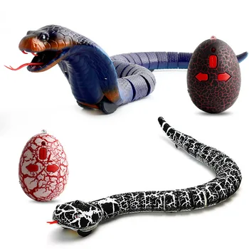 RC Hayvanlar Yenilik Yılan Korkunç Komik Uzaktan Kumanda Çıngıraklı Yılan Yaramazlık Tricky Uzaktan Kumanda Cobra Mini Yılan Komik Oyuncaklar