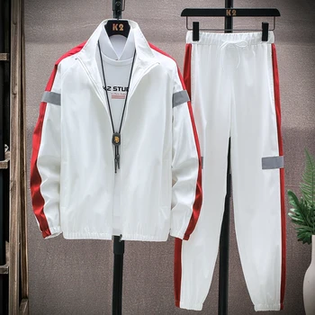 MCSORLEY Marka Erkek Ceket Eşofman 2022 erkek Rahat Setleri Spor sonbahar ceket + Pantolon 2 Parça Takım Elbise Spor Erkek Giyim