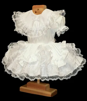 Sissy bebek hizmetçi mini elbise cosplay kostüm özel renkli