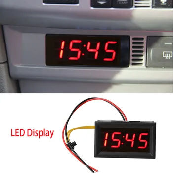 Evrensel Taşınabilir araç LED ekran Dijital Saat Motosiklet Dashboard Saat İzle Otomobil Aksesuarları 1 ADET