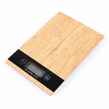 5000g/1g Bamboo Coffee Electronic Digital Kitchen Scale LCD Electronic Scales Kitchen Cooking scale кухоные весы для еды
