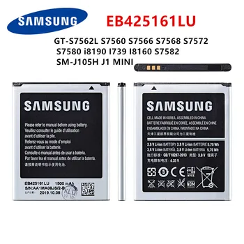 SAMSUNG Orijinal EB425161LU Pil 1500mAh Samsung GT-S7562L S7560 S7566 S7568 S7572 S7580 ı8190 I739 I8160 S7582 J105H