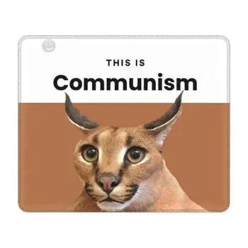 Communism Floppa Sevimli Meme Mouse Pad Özel Kaymaz Kauçuk Taban Oyun Mousepad Aksesuarları Caracal Kedi Ofis PC sümen