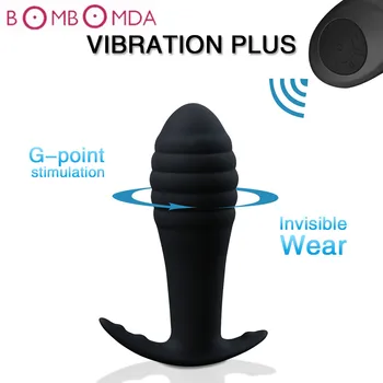 Kablosuz Uzaktan Butt Plug Yetişkin Seks Ürünleri 10 Hız Vibratör Çiftler İçin Eşcinsel Anüs prostat masaj aleti Anal Boncuk Seks Oyuncakları Mermi