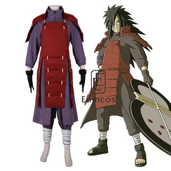 Anime Madara Cosplay Battle Suit Cadılar Bayramı Partisi Ninja Tam Set Kostüm Custom made