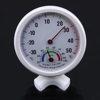 Mini Çan şeklinde Ölçekli Termometre Higrometre Ev Ofis için Duvara Monte Kapalı Sıcaklık Ölçü Aracı Kapalı Açık