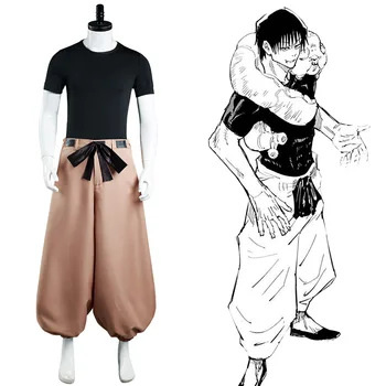 Anime Jujutsu çünkü Kaisen Touji Fushiguro Cosplay Kostüm Üst Pantolon Kıyafetler Cadılar Bayramı Karnaval Elbise