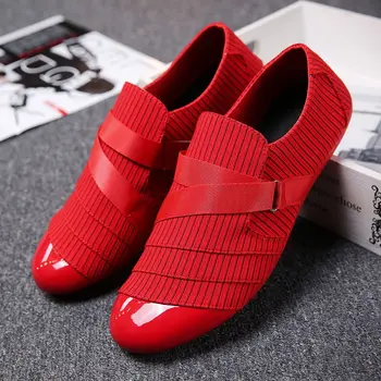 Ilkbahar ve Sonbahar Kırmızı Erkek rahat ayakkabılar 2020 Yaz erkek kanvas ayakkabılar üzerinde Kayma Nefes Erkek Rahat düz ayakkabı