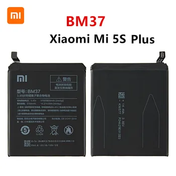 Xiao mi 100 % Orijinal BM37 3800mAh Pil İçin Xiaomi mi mi 5S artı mi 5S artı BM37 Yüksek Kaliteli Telefon Yedek Piller