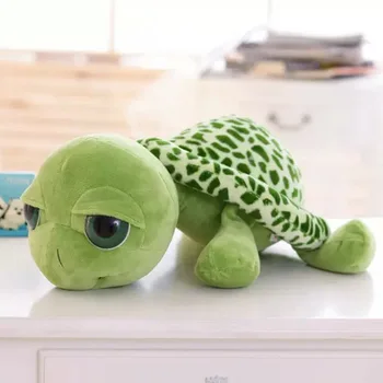 20 CM Sıcak Satış Güzel Büyük Gözler Kaplumbağa peluş oyuncaklar Kaplumbağa Yumuşak Doldurulmuş Hayvanlar Bebekler Çocuklar İçin doğum günü hediyesi
